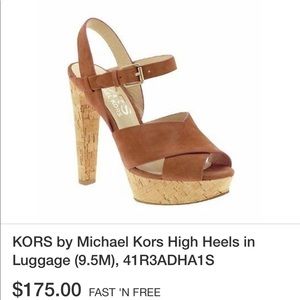 Michael Kors suede heels